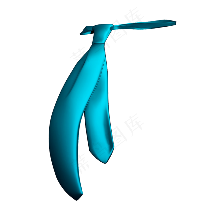 立体丝绸领带png图