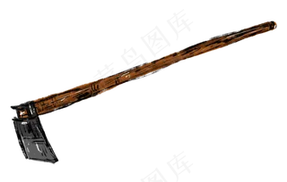 手绘劳动工具锄头,免抠元素