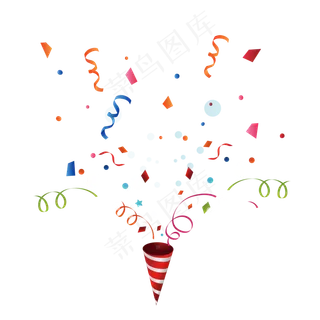 庆祝彩带,免抠元素