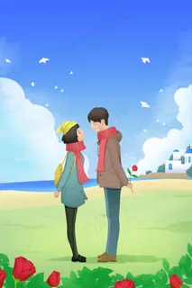 情人节表白场景献花 情人节表白场景献花