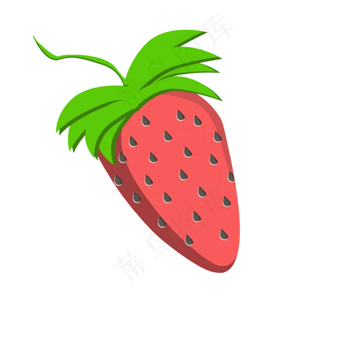一个水果草莓(3000X3000(DPI:300))psd模版下载