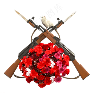 红色系列战争与和平,免抠元素