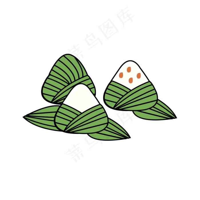 剥开的粽子(2000X2000(DPI:300))ai矢量模版下载