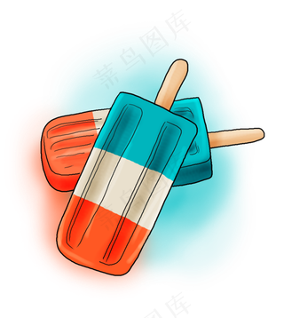 手绘夏季冷饮雪糕.,免抠元素