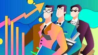 扁平风互联网商务风格商务人才配图