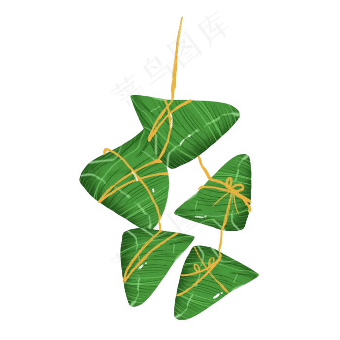 卡通可爱粽子元素(2000X2000(DPI:300))psd模版下载