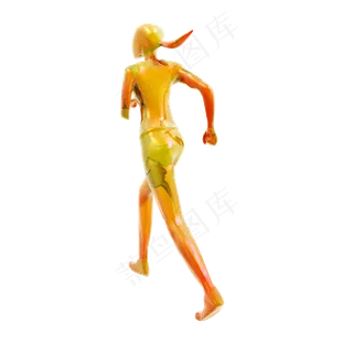 质感运动小人png图