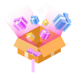 圣诞节礼物礼品,免抠元素