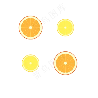 矢量卡通夏季清新水果