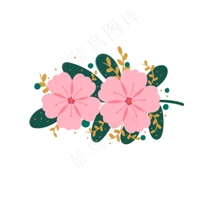 矢量图花朵(2000*2000px 72 dpi )psd模版下载