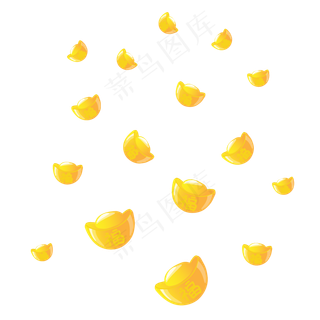 理财漂浮物可商用矢量元素,免抠元素