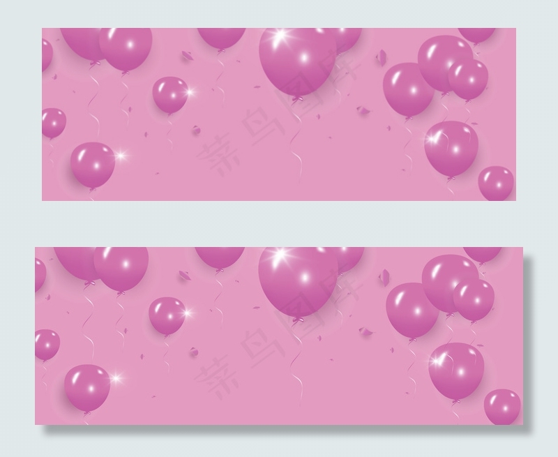 简单促销气球主题背景