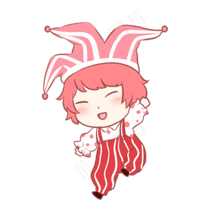 愚人节欢呼的小丑