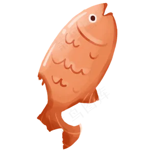 春节红色的鲤鱼元素免费下载,免抠元素