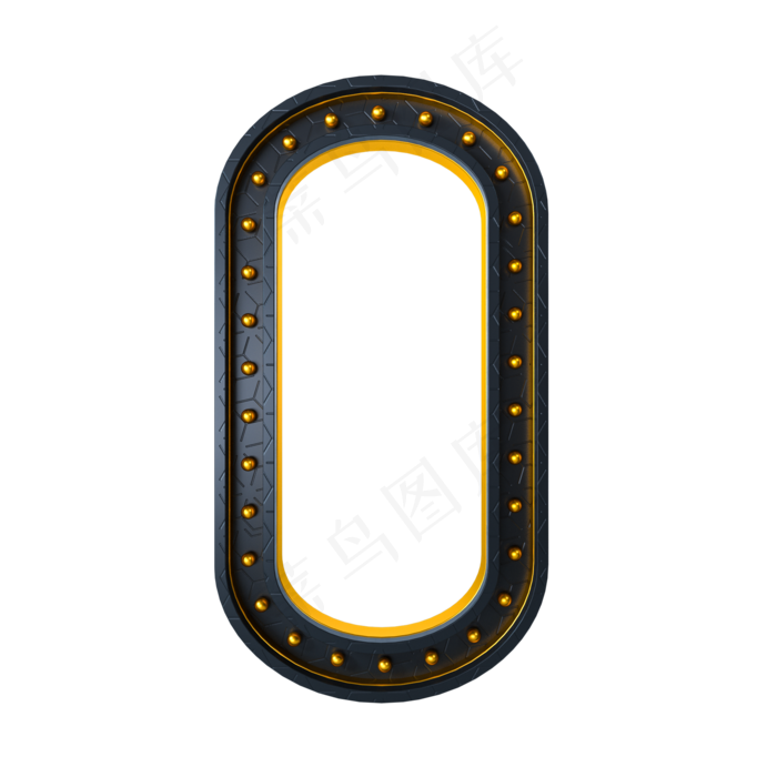 黑金质感倒计时周年庆数字0(2000X2000(DPI:300))psd模版下载