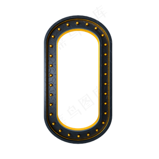 黑金质感倒计时周年庆数字0