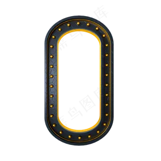 黑金质感倒计时周年庆数字0