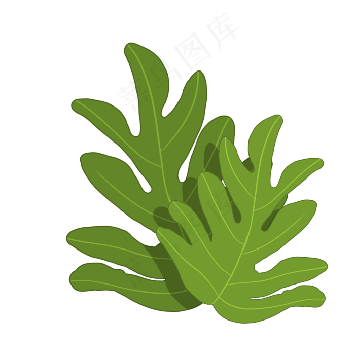 卡通热带植物矢量图,免抠元素(2000X2000(DPI:96))psd模版下载