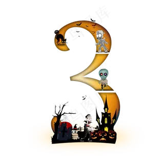 万圣节数字3