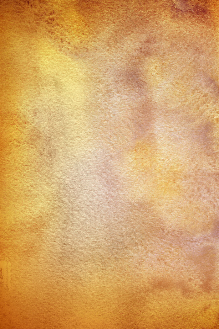 秋季橘黄水彩泼墨渐变纹理海报背景