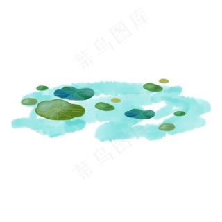 手绘水彩植物花草