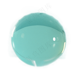 卡通蓝色玻璃球下载,免抠元素