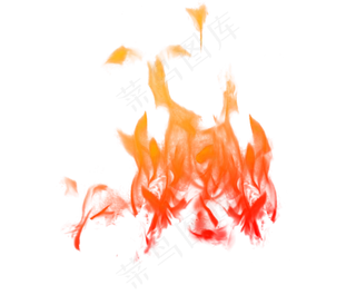 火焰黄红色系写实火焰特效png免抠,免抠元素