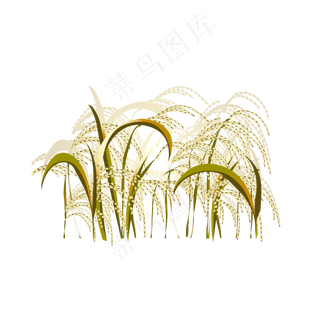 立秋丰收庄稼卡通矢量图