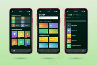 音乐播放器应用程序界面概念