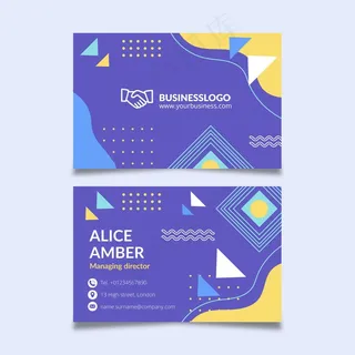 女商人双面名片h