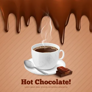 巧克力和咖啡背景