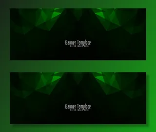 抽象几何多边形设计横幅banner