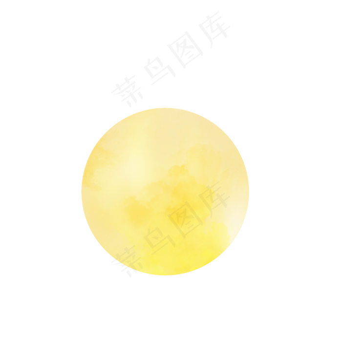中秋节金黄色高清月亮