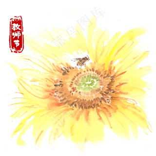 教师节蜜蜂园丁