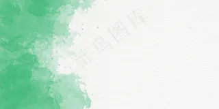 手绘水彩画背景与天空和云彩形状