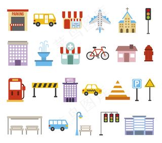 城市标志性建筑群