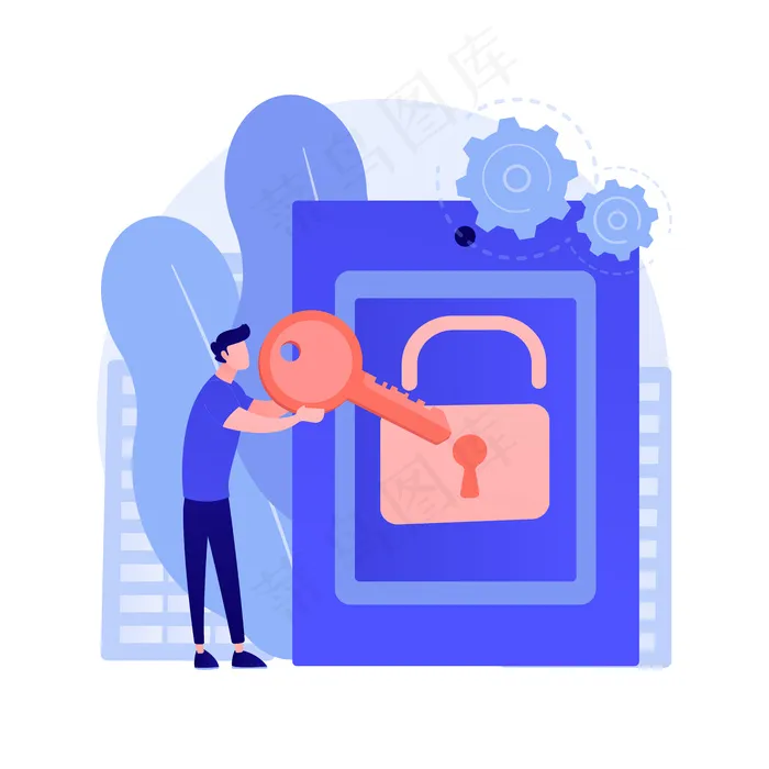访问控制系统抽象概念eps,ai矢量模版下载