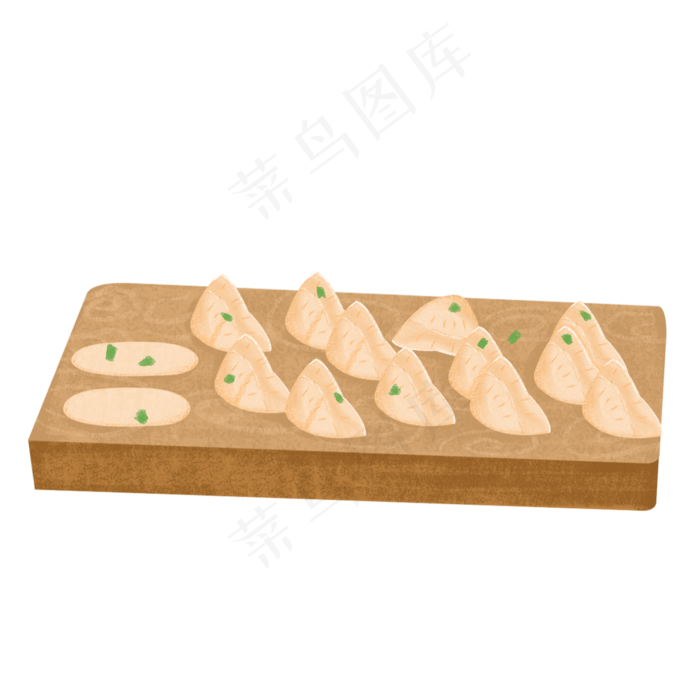 手绘冬季水饺卡通(2000X2000(DPI:300))psd模版下载