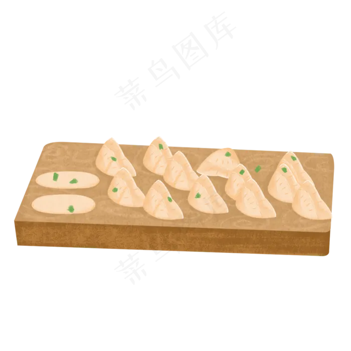 手绘冬季水饺卡通(2000X2000(DPI:300))psd模版下载