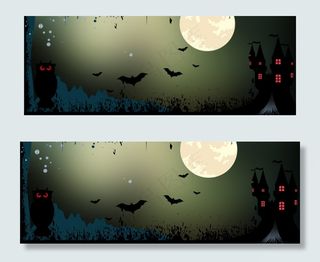 万圣节另类恐怖诡异banner