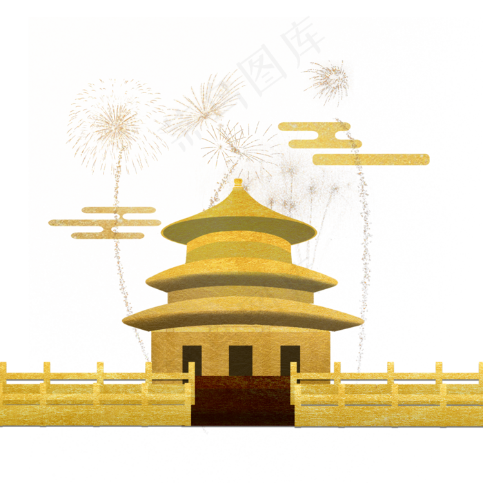 金粉人民大会堂传统装饰(2000*2000px 300 dpi )psd模版下载