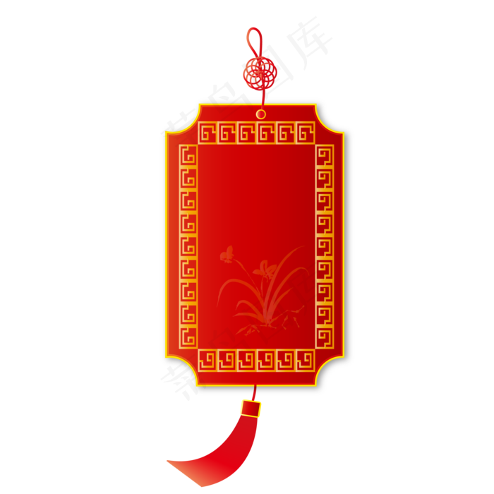 中国风红色促销吊牌