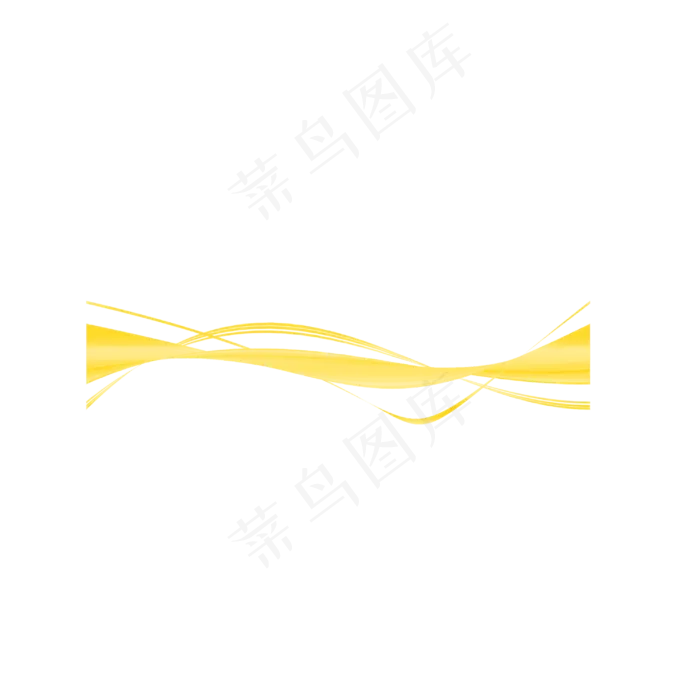 卡通彩带免抠png(3000X3000(DPI:300))psd模版下载