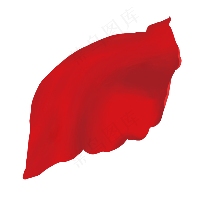 红色玫瑰花瓣卡通素材免费下载