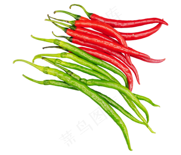 红色和绿色辣椒