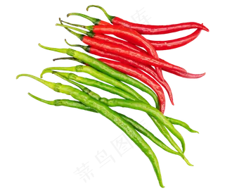 红色和绿色辣椒
