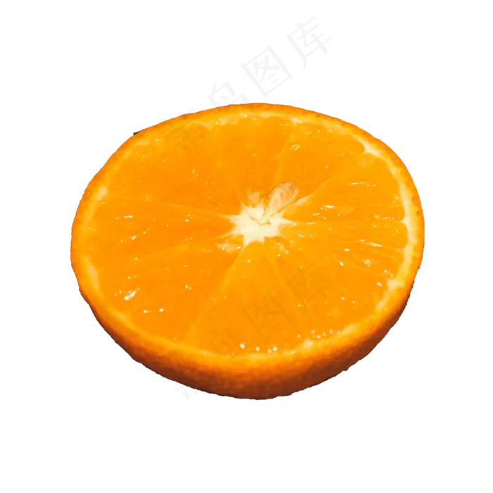 半个橙子（png免抠）(2000*2000px 72 dpi )psd模版下载