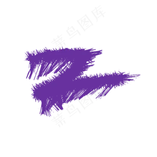 水蓝色涂鸦水彩笔刷