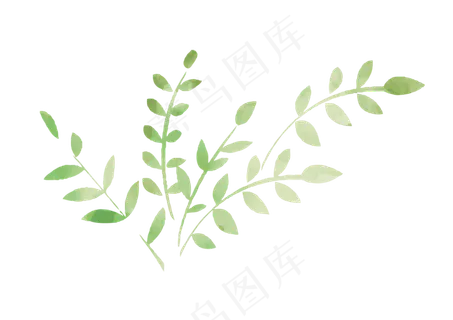 绿色叶子主题边框