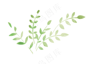 绿色叶子主题边框